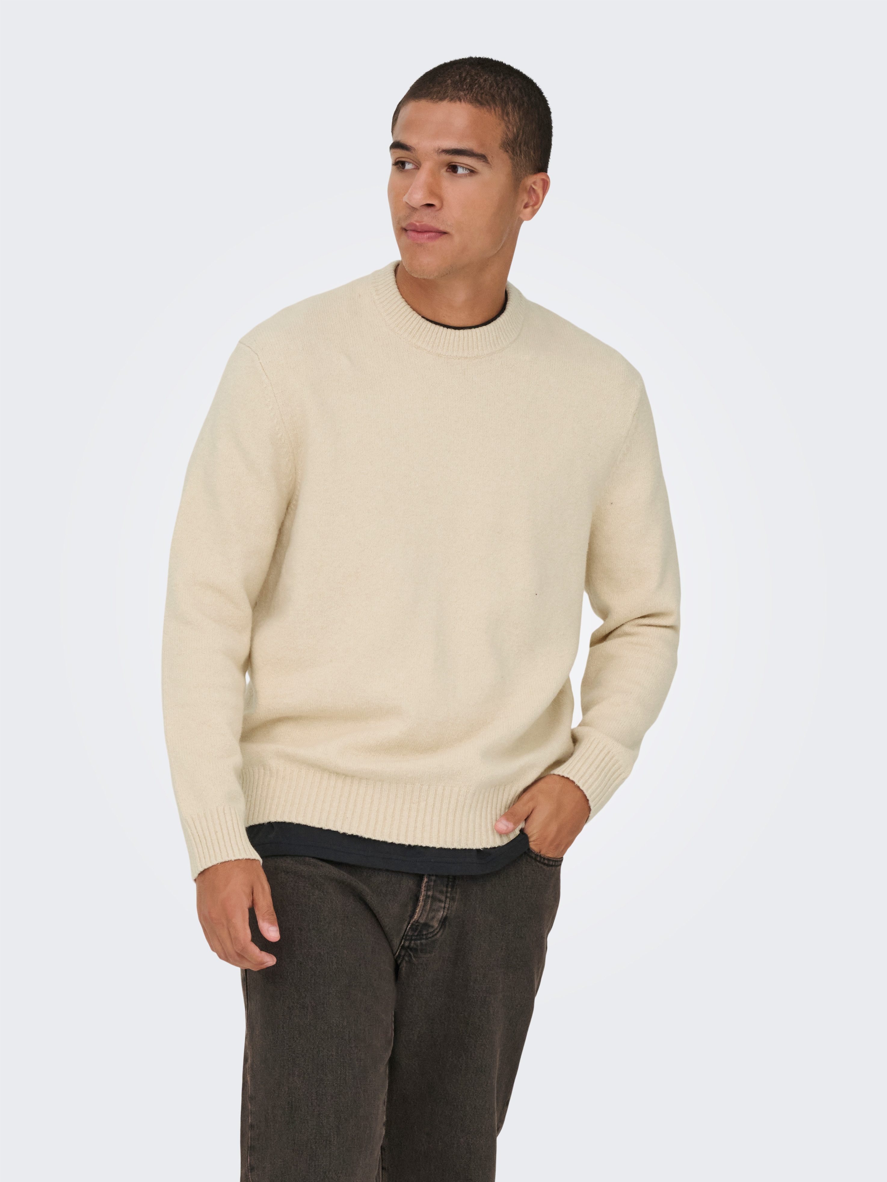 ONLY & SONS Strickpullover ONSJAMES RLX CREW KNIT