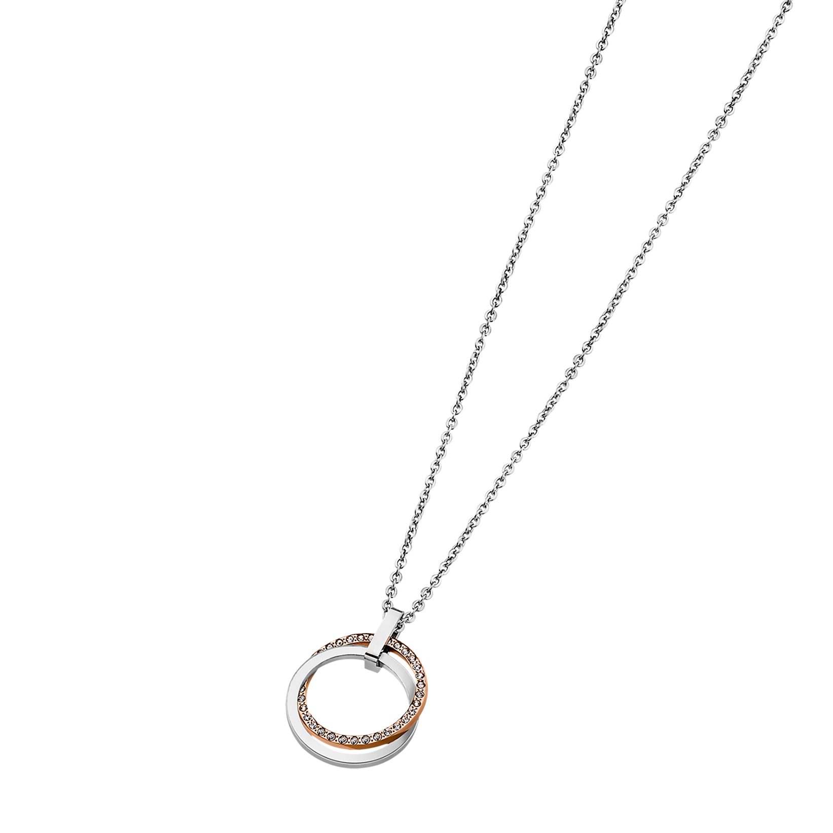 Lotus Kette mit Anhänger Essentials, mit Glasstein