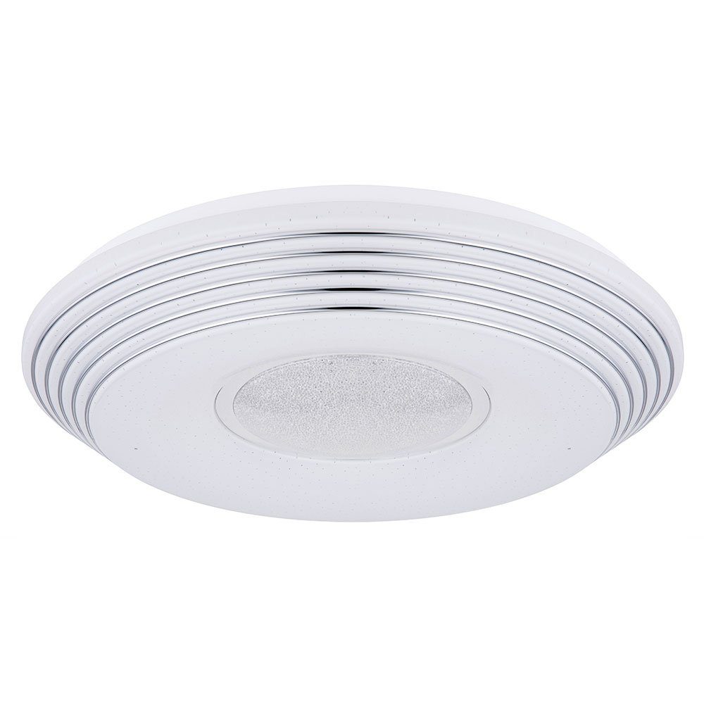 GLOBO LIGHTING LED Deckenleuchte, LED-Leuchtmittel fest verbaut, Kaltweiß, Warmweiß, Neutralweiß, Tageslichtweiß, Farbwechsel, LED Decken Leuchte Sternen-Effekt dimmbar Fernbedienung CCT