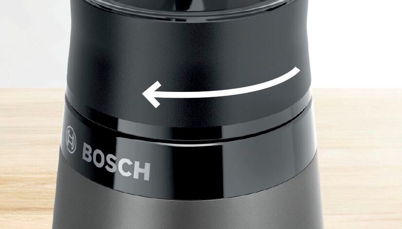 BOSCH Mini Flasche und MMB2111S 450 Trinkdeckel, 40.000 rpm, bruchsicher VitaPower auslauf- 2, Standmixer Serie Tritan W, 0,6L,