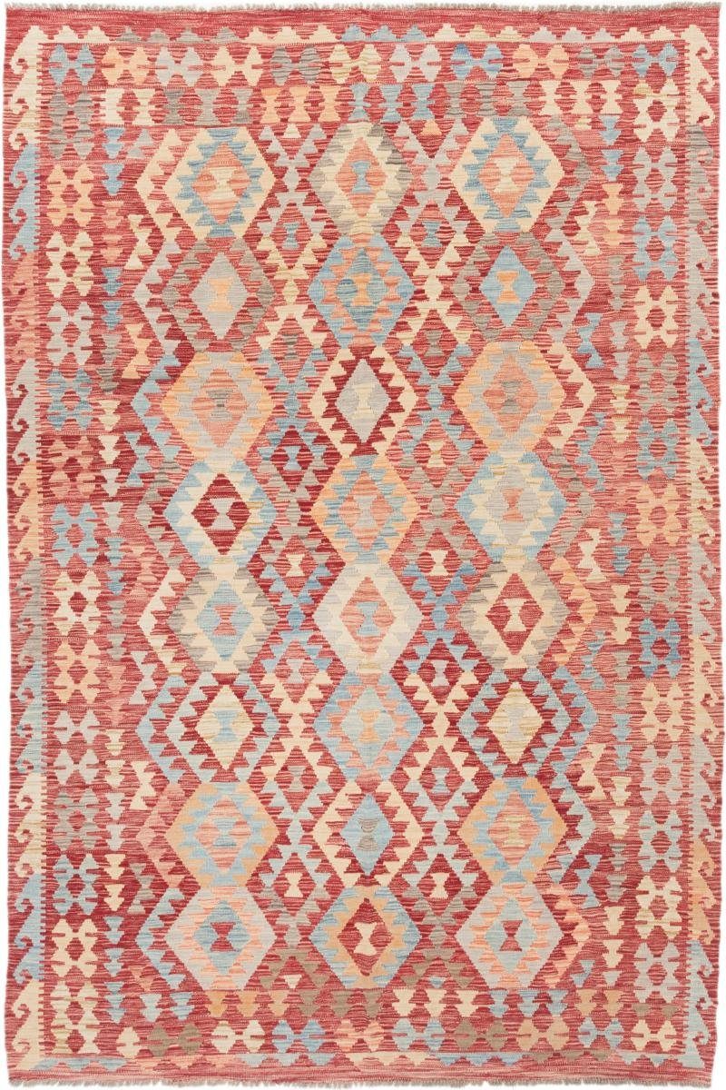Orientteppich Kelim Afghan 198x296 Handgewebter Orientteppich, Nain Trading, rechteckig, Höhe: 3 mm