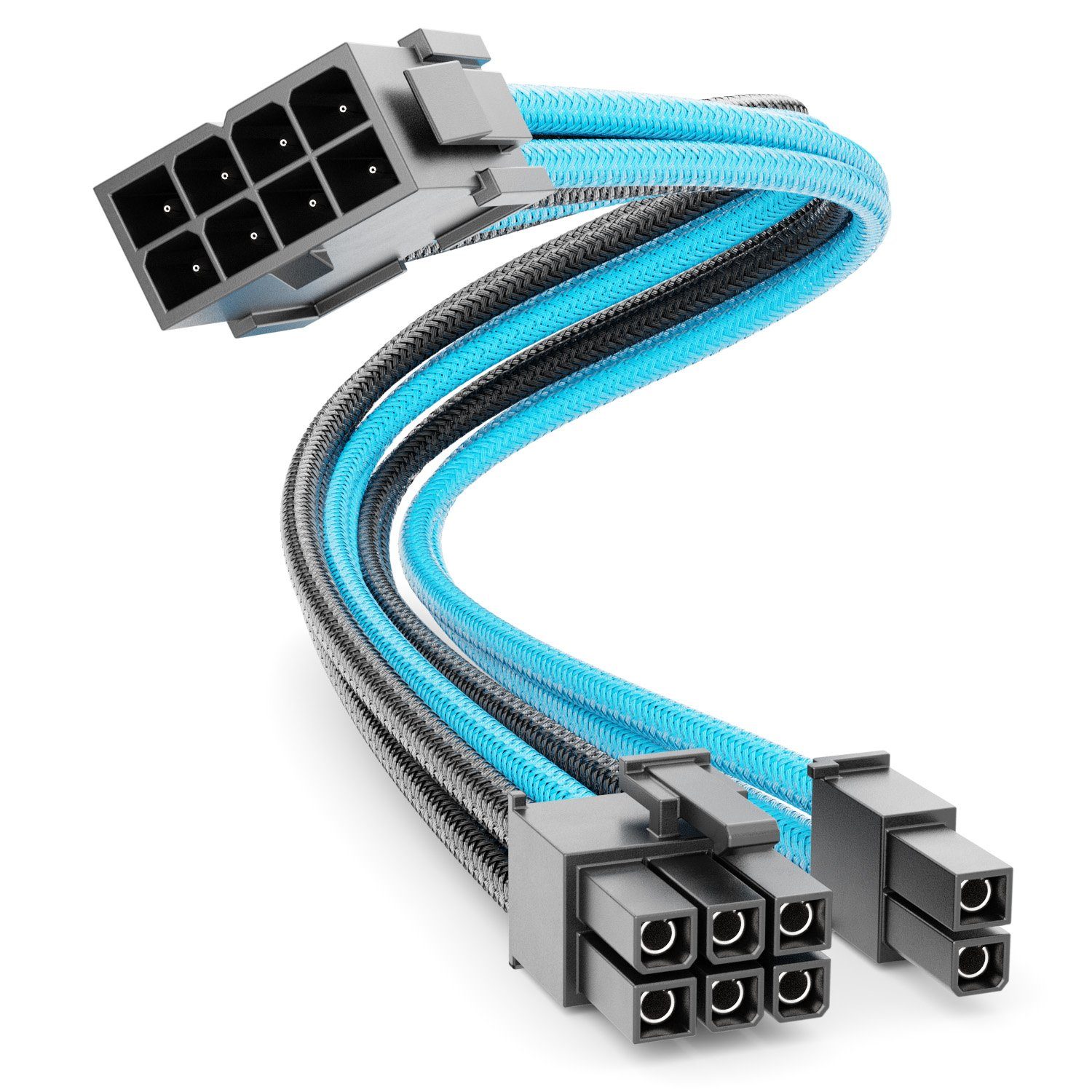 deleyCON 6+2 Pin PCI Express GPU Grafikkarte Strom Kabel Intern 30cm Computer-Kabel