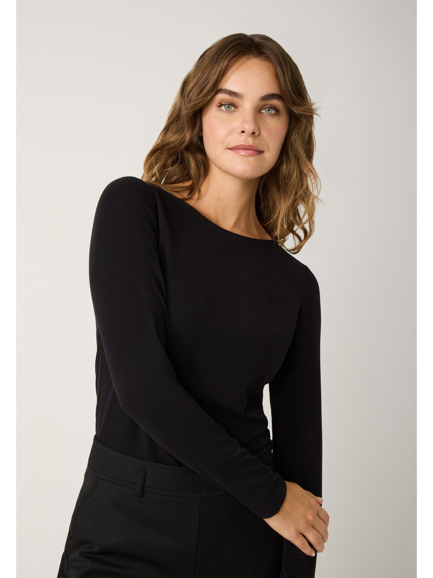 MORE&MORE Langarmshirt Baumwolljerseyshirt günstig online kaufen