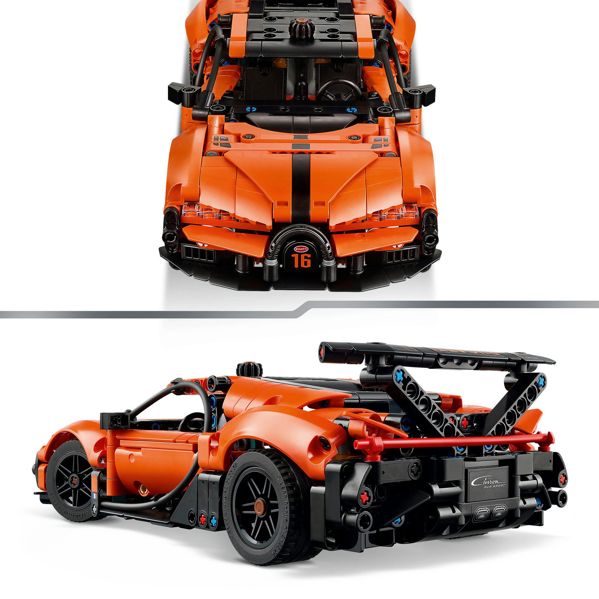 LEGO® Bugatti Chiron Pur Sport Hypercar (42222), LEGO Technic Konstruktionsspielsteine, (771 St) – Bild 5 von 5