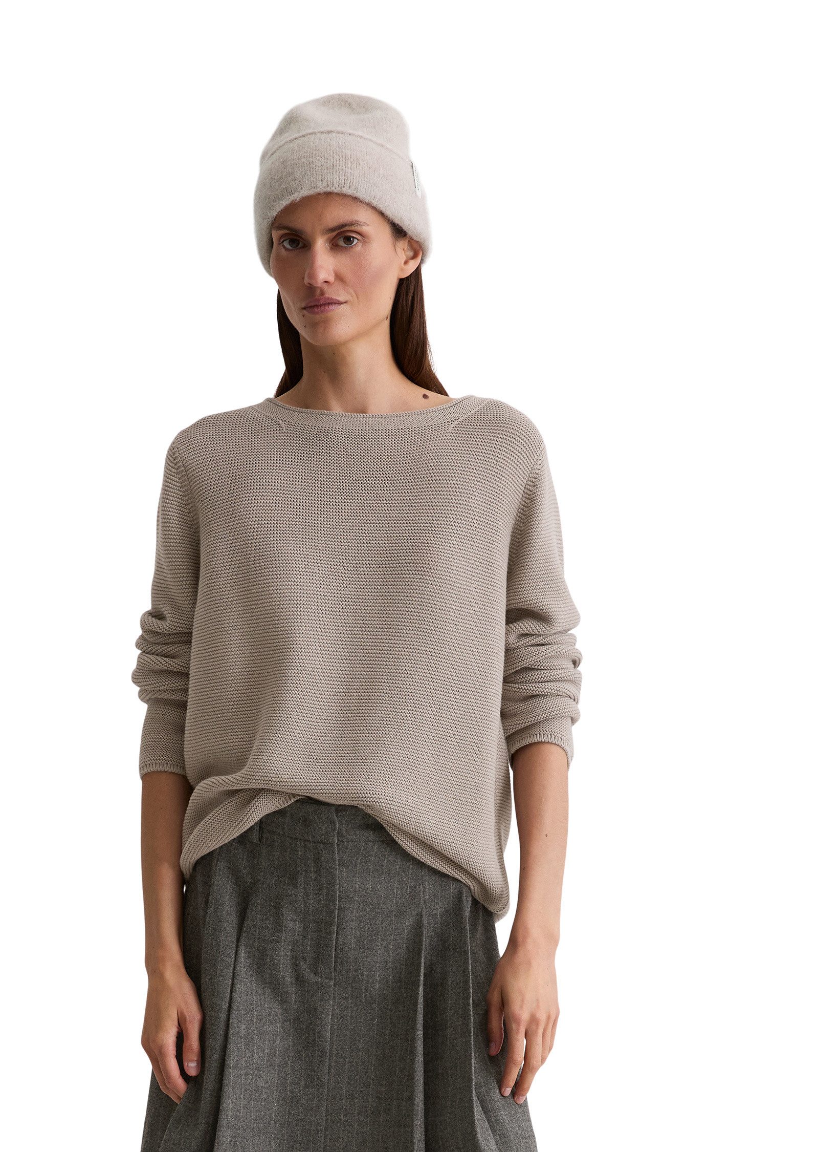 Marc O'Polo Rundhalspullover aus Organic Cotton günstig online kaufen