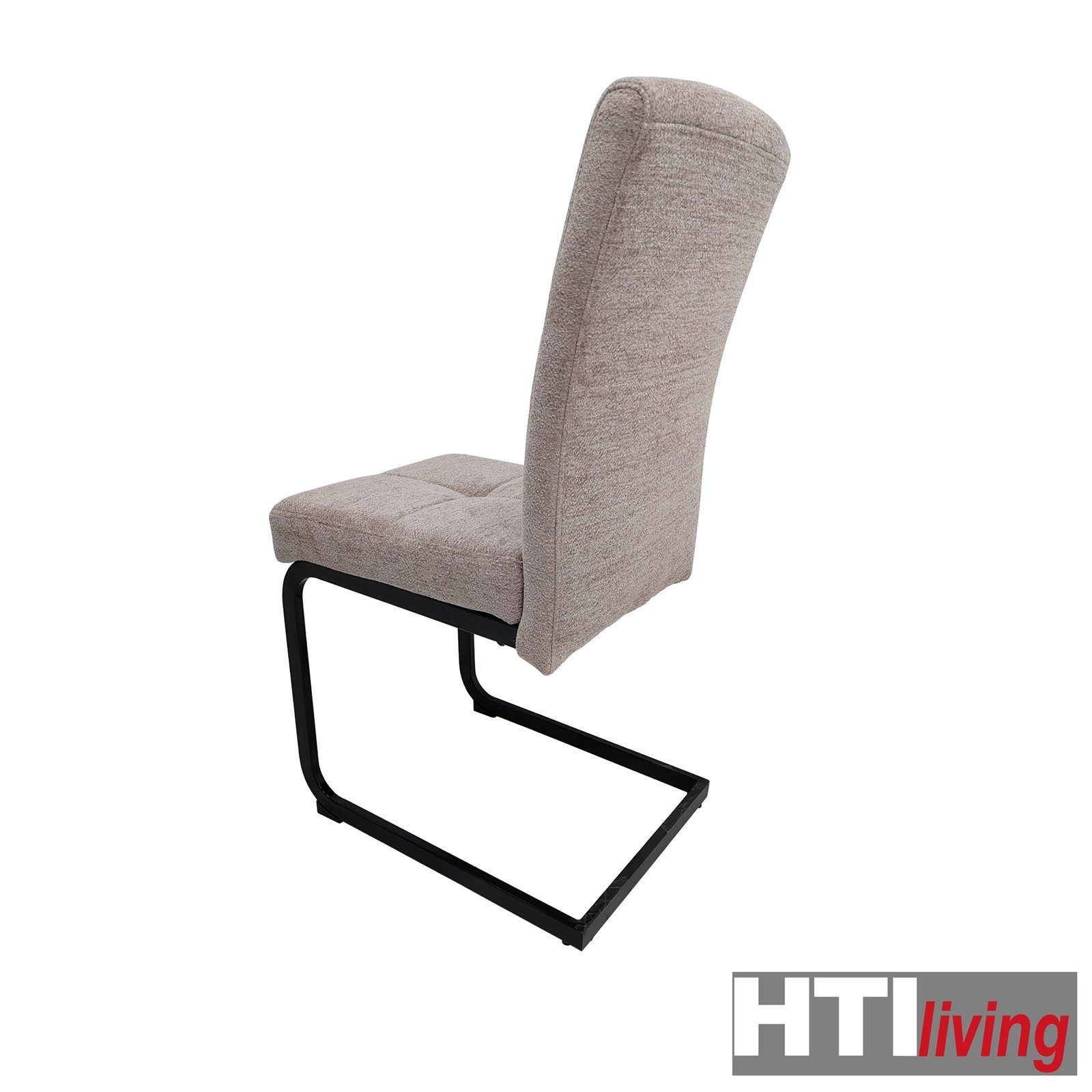 HTI-Living 4er-Set (Set, Esszimmerstuhl Esszimmerstuhl St), Freischwinger Stuhl 4 Kinsey Braun