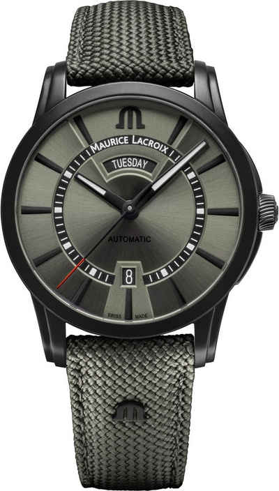 MAURICE LACROIX Automatikuhr Pontos Day/Date, PT6358-DLB04-630-5, Armbanduhr, Herrenuhr, limitiert auf 1000 Stück, Swiss Made