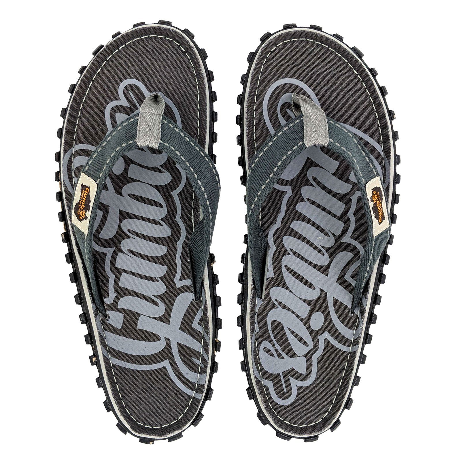 Zehentrenner geformten mit Fußbett cool Gumbies 2217 grey Islander ergonomisch