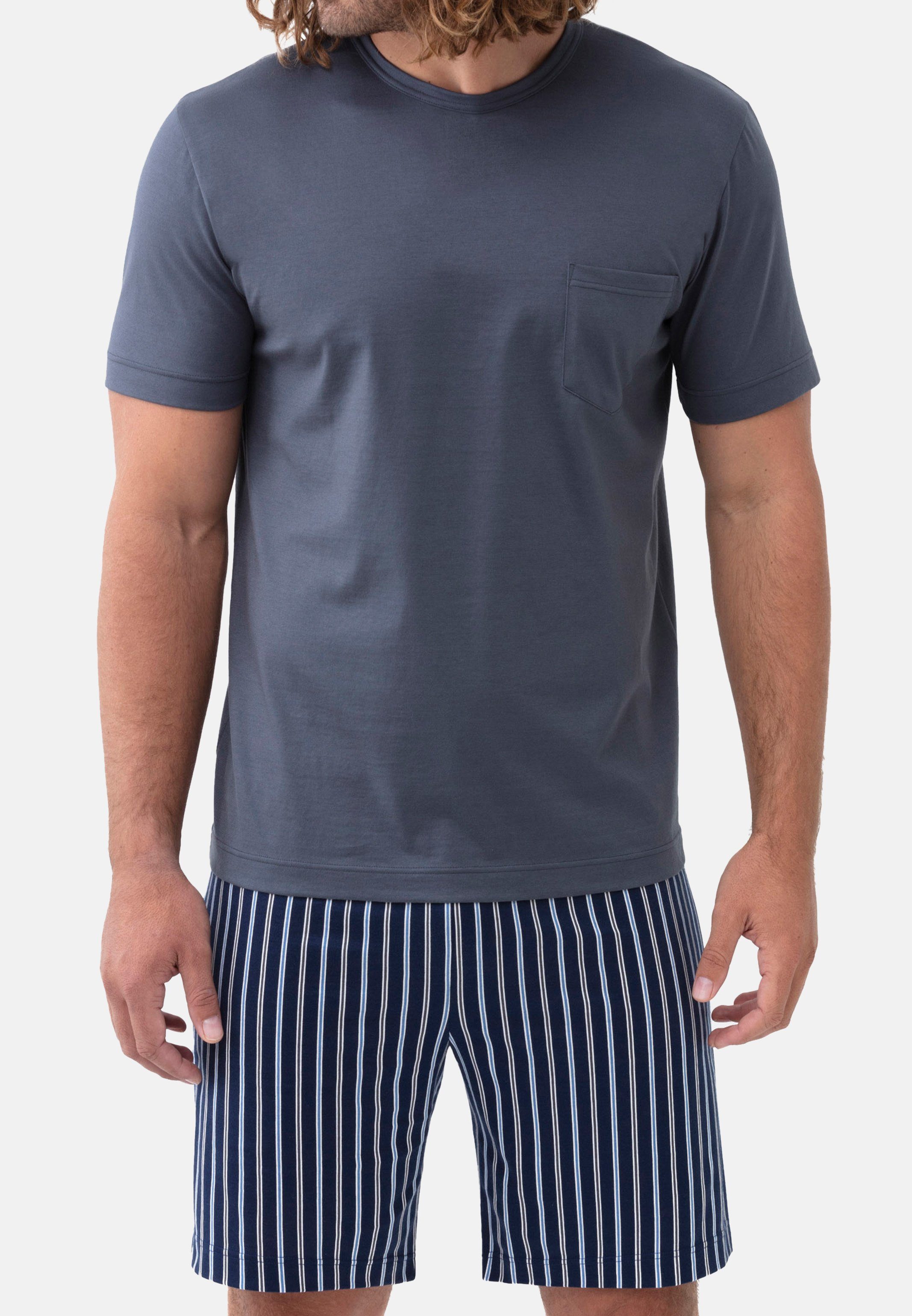 Mey Pyjama Portimo (Set, 2 tlg) Schlafanzug - Baumwolle - Soft grey
