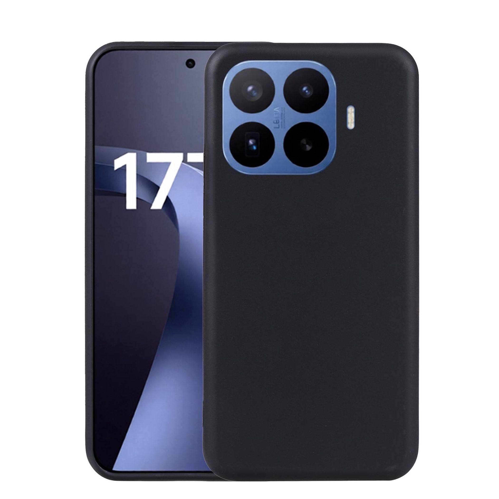 Handyhülle für Xiaomi 17T Pro TPU Silikon Slim Dünn Flexibel Cover Schwarz