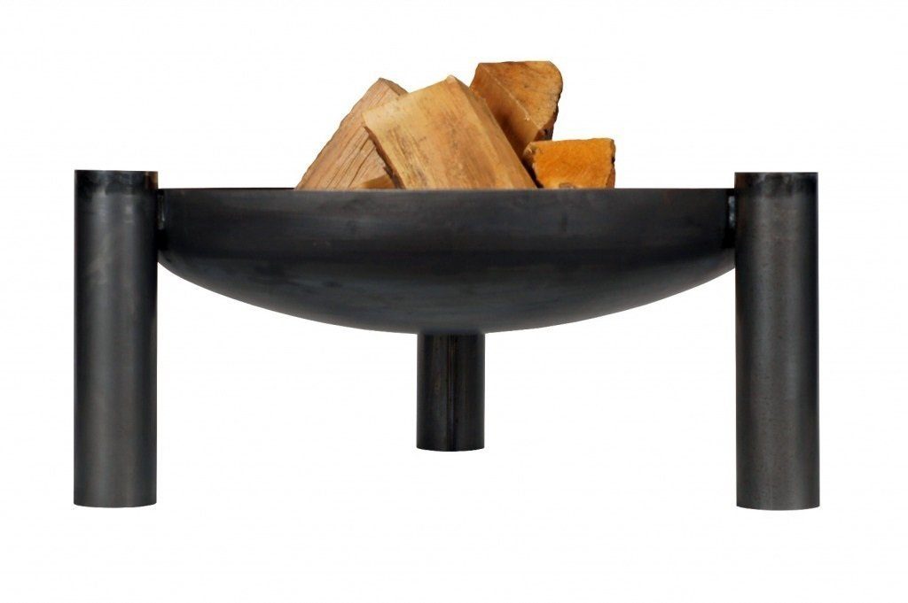Gardener Feuerschale 118 schwarz aus Rohstahl Ø wählbar 60–80 cm