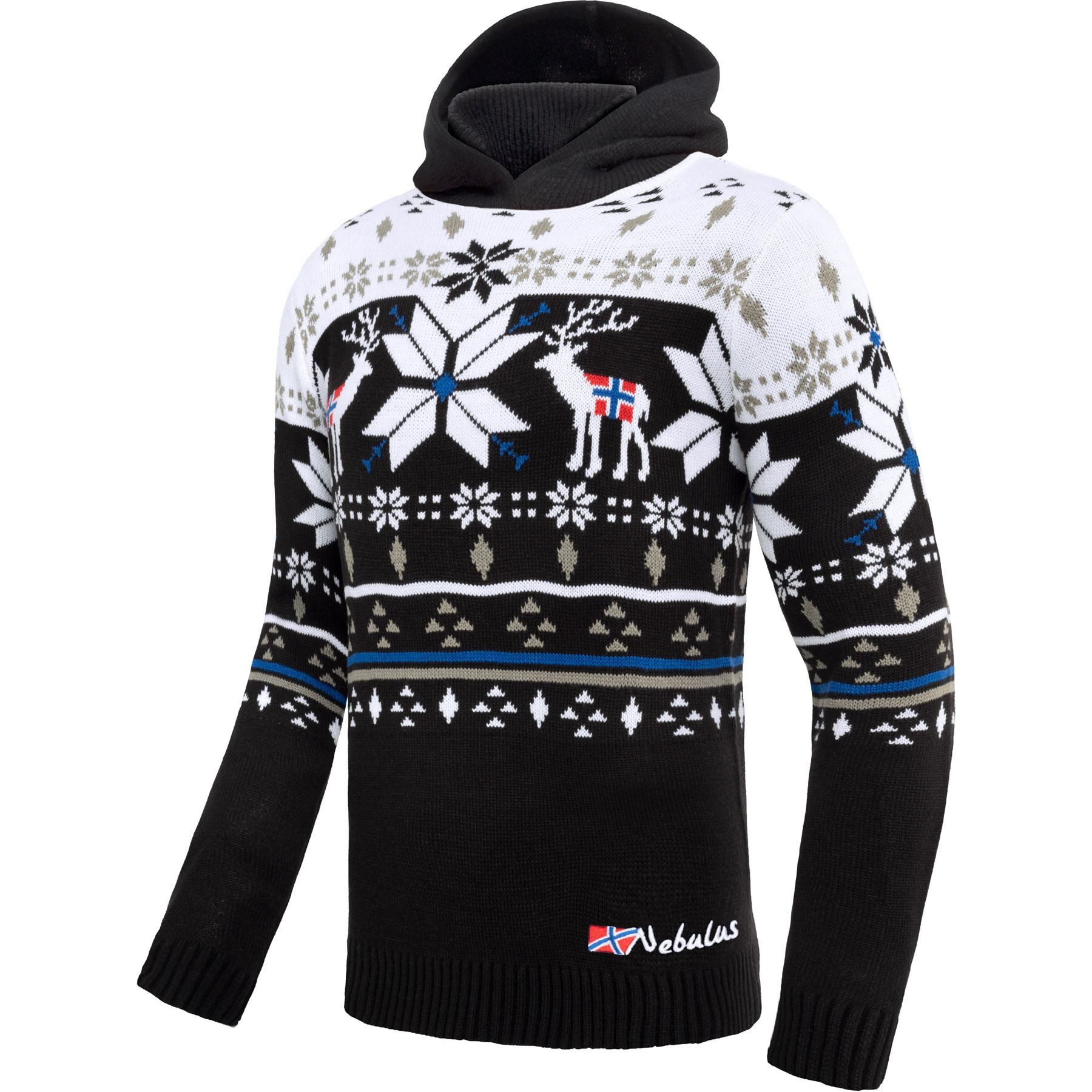 Pullover & Shorts NORJAN, P6181 - Herren, schwarz-weiß, XL