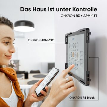 ONKRON Universal VESA Adapter Platte Tablet-Halterung, (bis 12,90 Zoll, bis zu 2 kg, VESA Adapterplatte mit 360° Drehung, VESA 75x75)