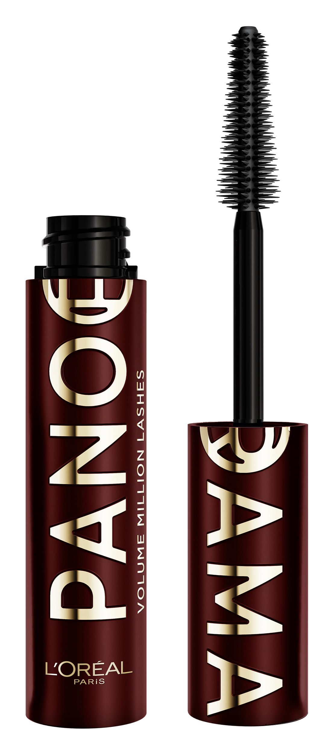 L'ORÉAL PARIS Mascara VOLUME MILLION LASHES PANORAMA MASCARA, definiert, verdichtet und verlängert, 1,4fach größer aussehende Augen.