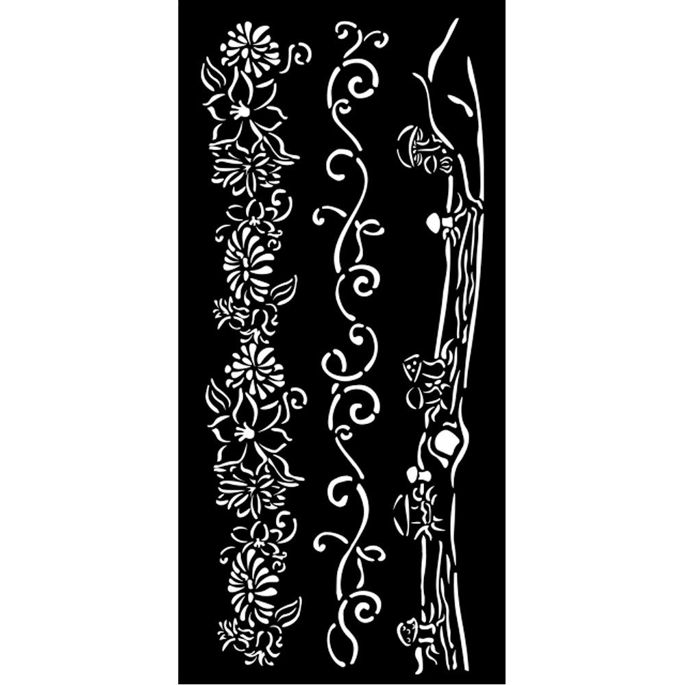 Stamperia Malschablone Hidden Grove, 12 x 25 cm