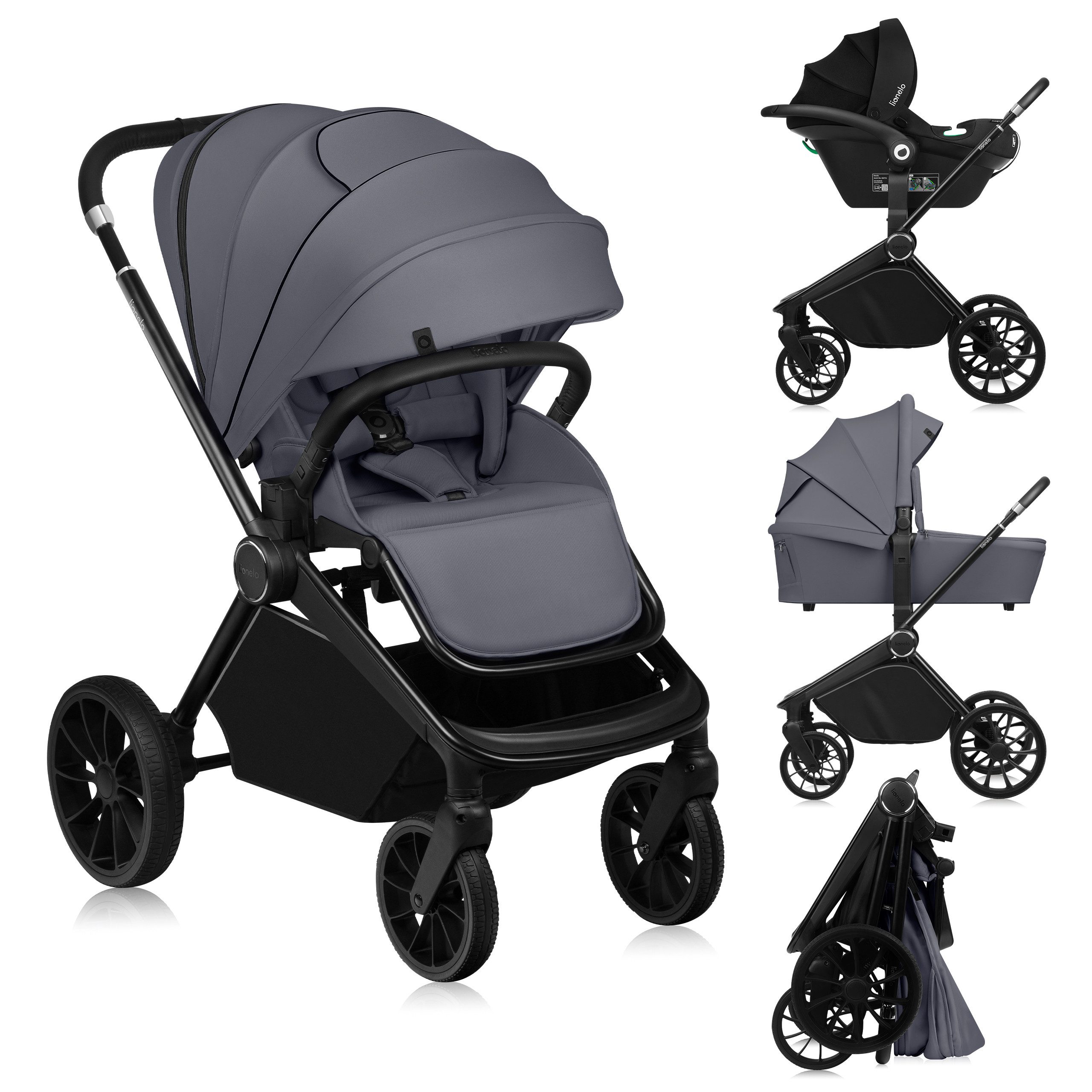 Kombi-Kinderwagen MIKA PLUS 3IN1