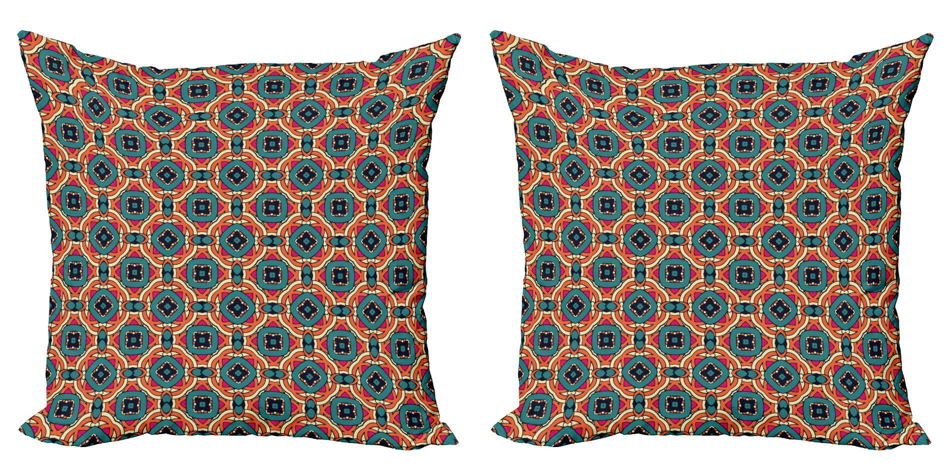 Kissenbezüge Modern Accent Doppelseitiger Digitaldruck, Abakuhaus (2 Stück), Ethnisch Geometrische Formen