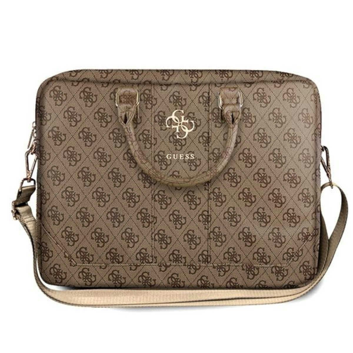 Guess Tablet-Mappe Guess Universal Handtasche für Tablets Braun Kunstleder Uptown Collection