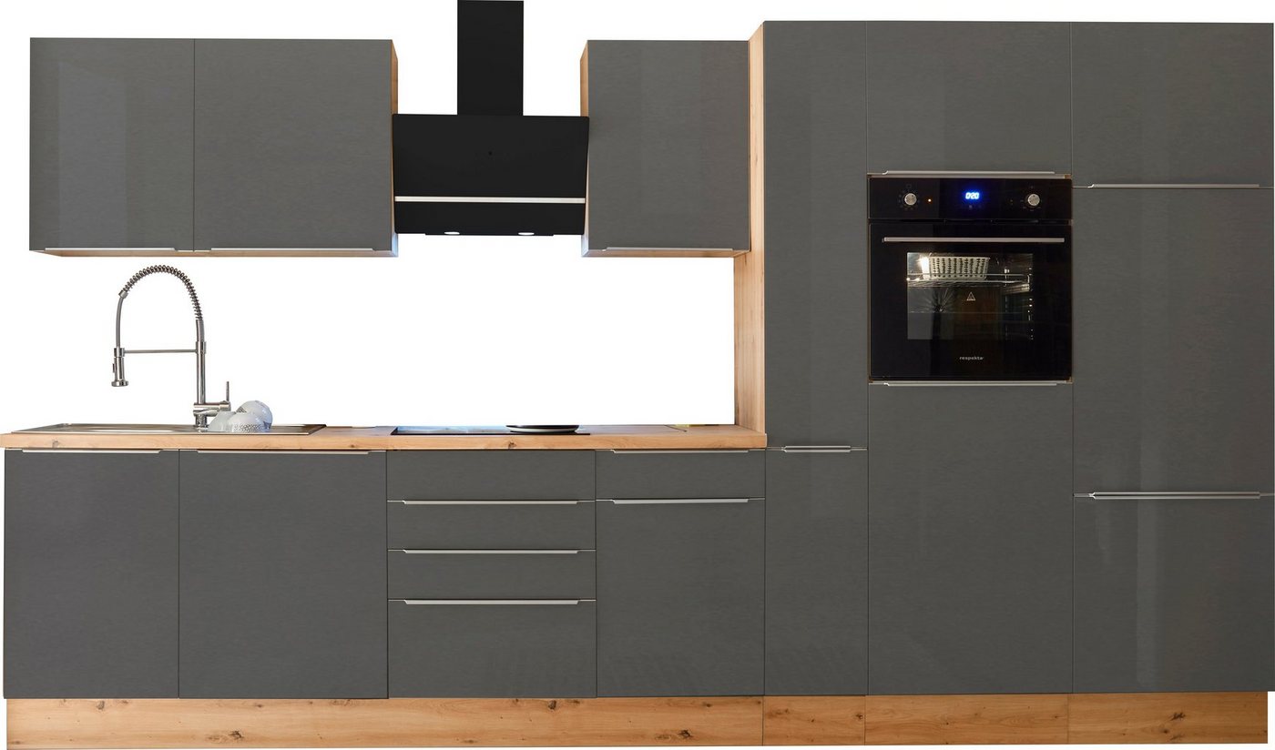 RESPEKTA Küchenzeile »Safado«, hochwertige Ausstattung wie Soft Close Funktion, schnelle Lieferzeit, Breite 370 cm-kaufen