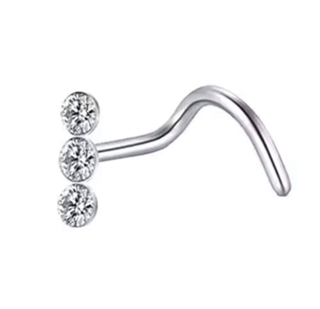 Karisma Schmuck Nasenpiercing aus Edelstahl Nasenstecker Kristallstein (Bez günstig online kaufen