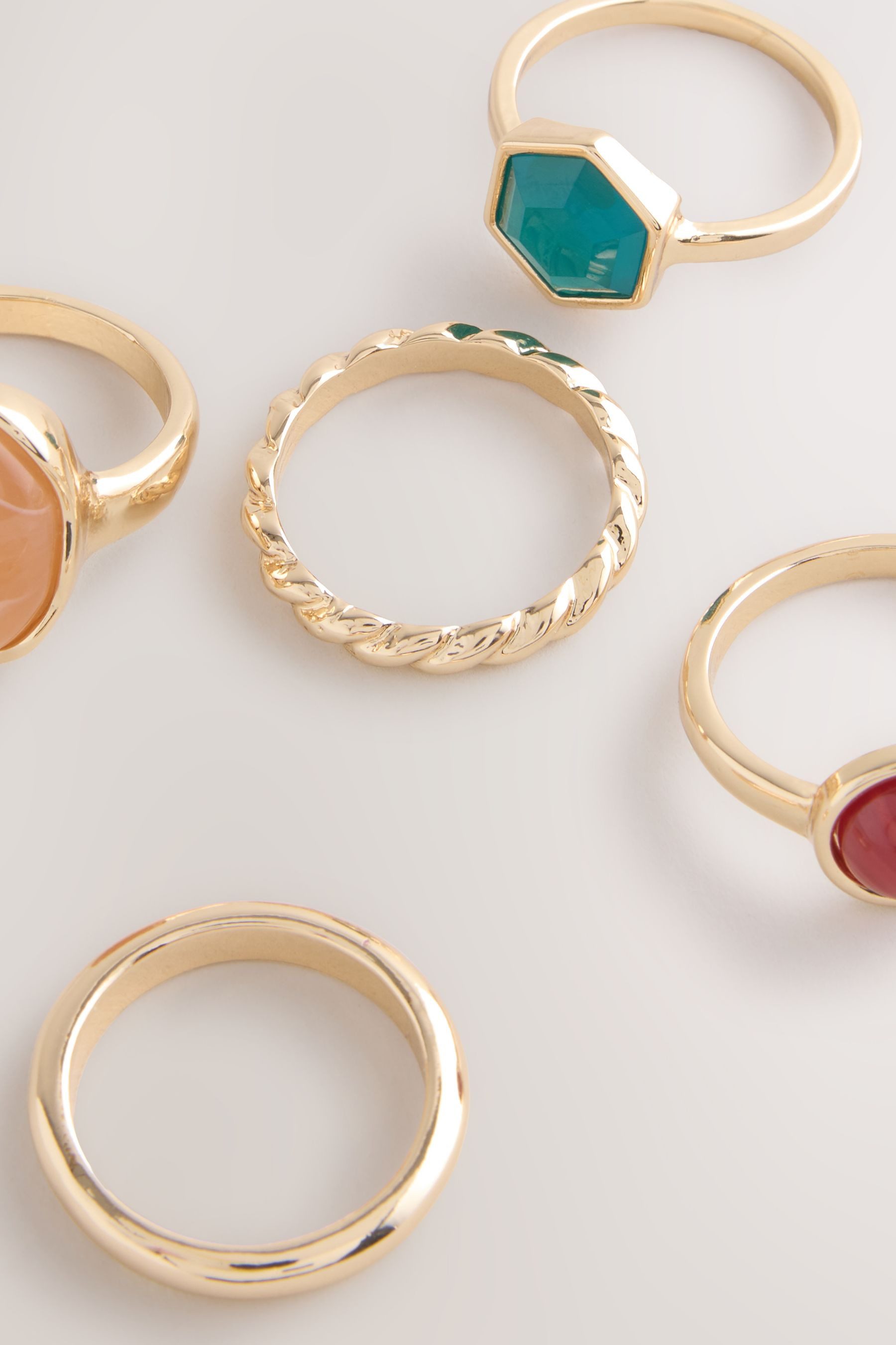 Next Fingerring Ringe mit Stein im Pack (1-tlg)