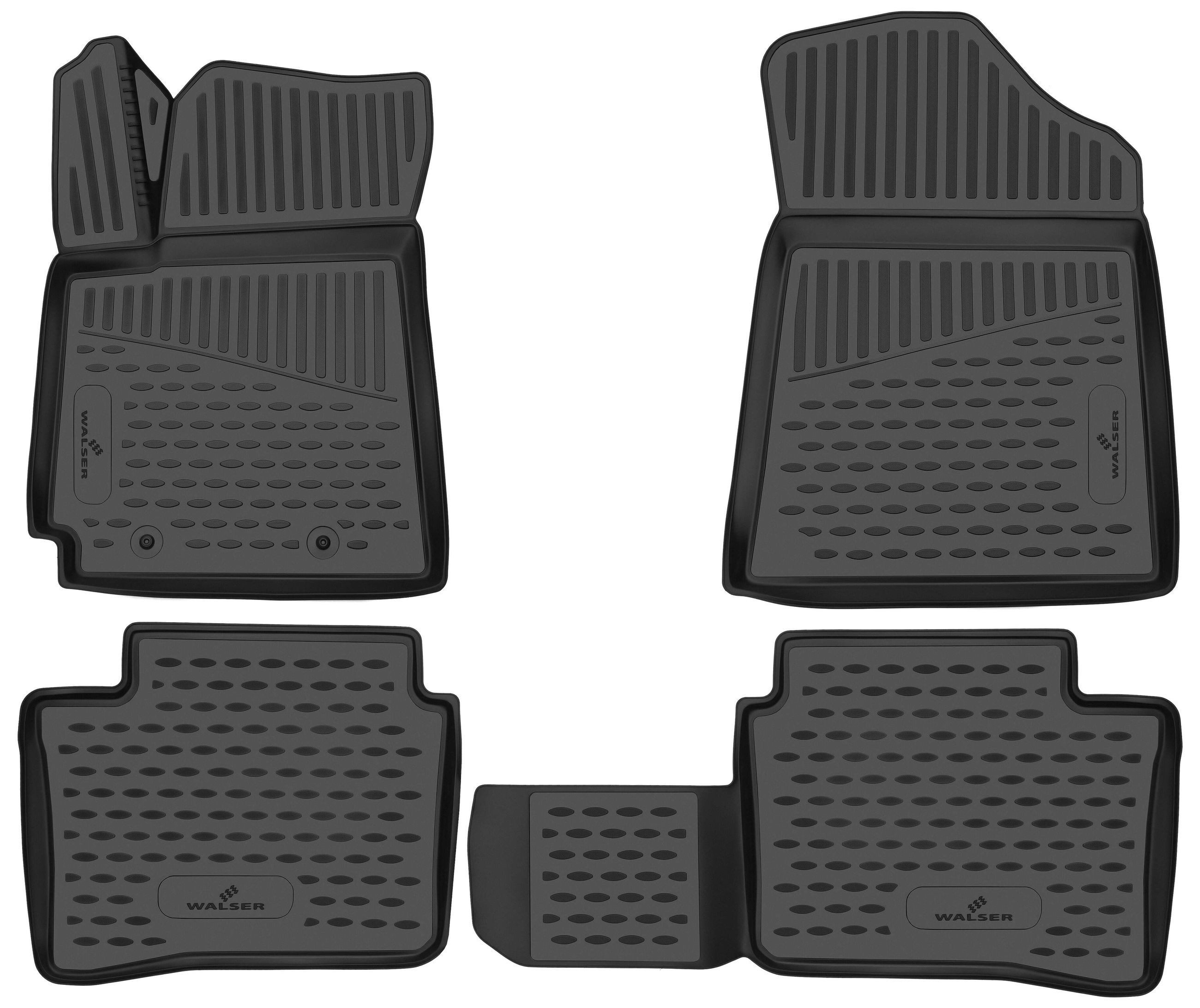 WALSER Kofferraumwanne Automatte Passform XTR (4 St), für HYUNDAI i10 III (AC3, AI3)