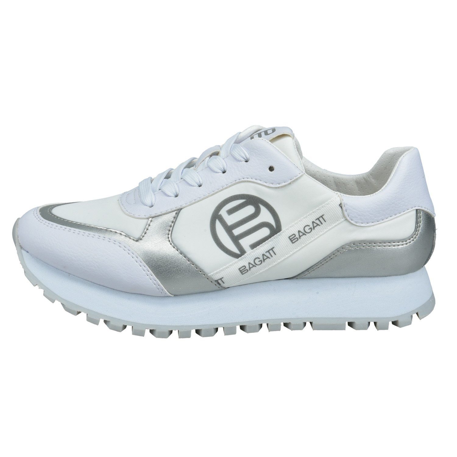 BAGATT Siena weiss/elfenbein/silber Damen Sneaker
