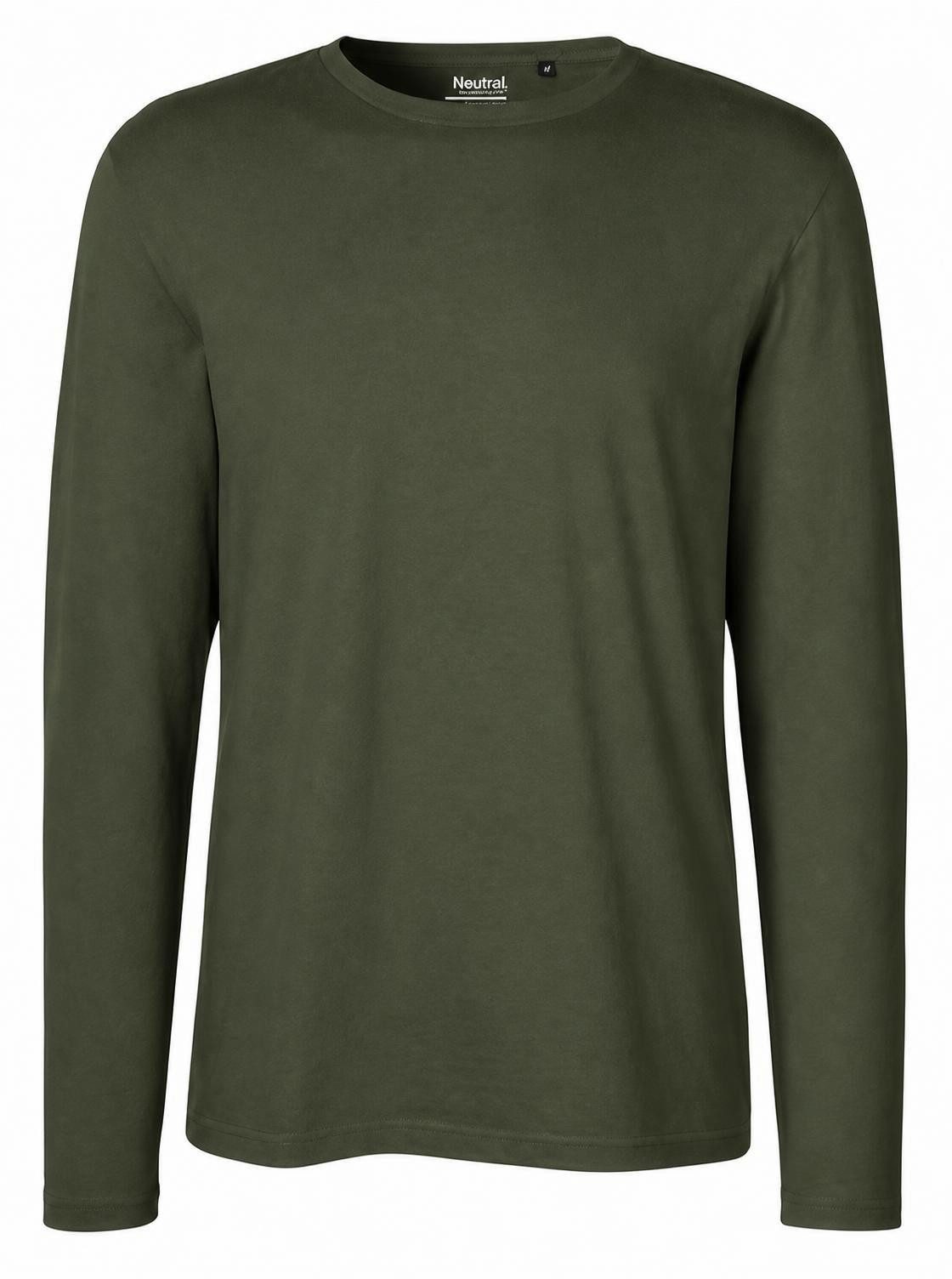 Neutral Langarmshirt Herren Long Sleeve T-Shirt / 100% Fairtrade-Baumwolle