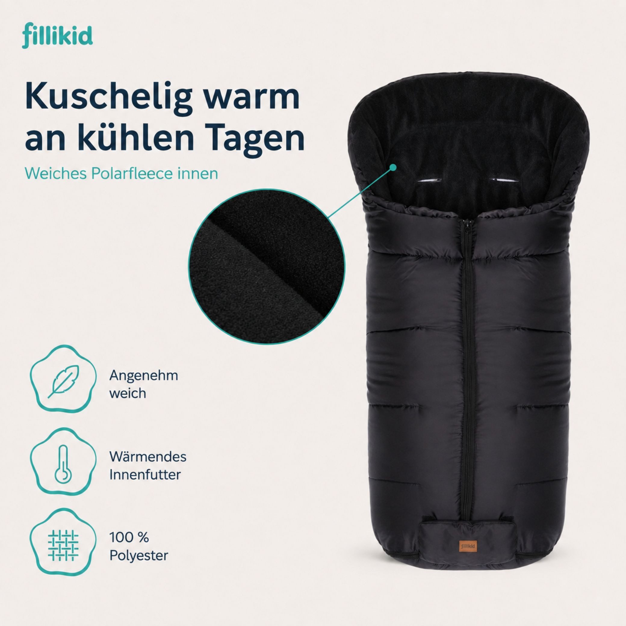 Fillikid Fußsack Winterfußsack Eco BIG – Bild 4 von 5
