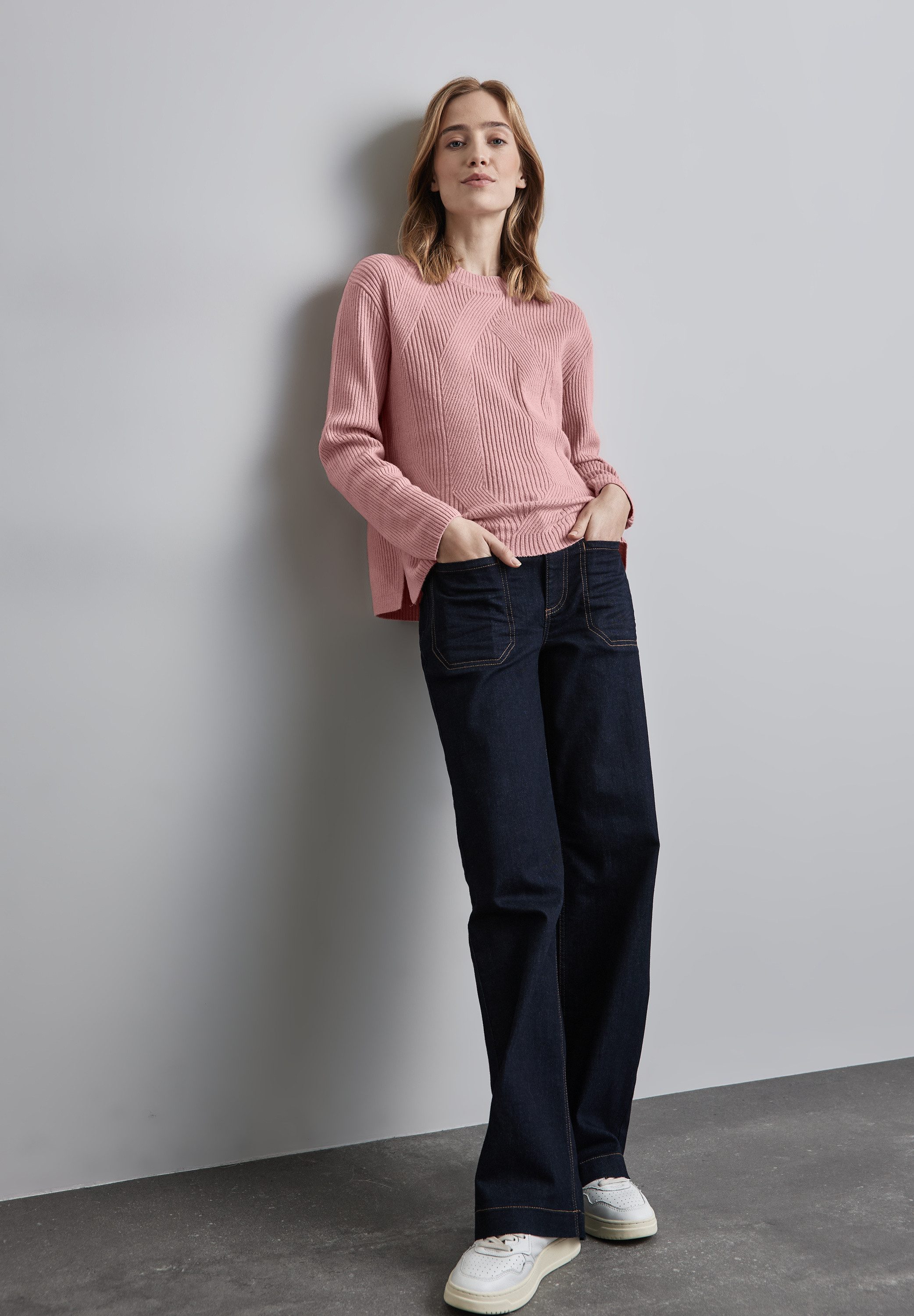 STREET ONE Strickpullover mit markantem Strukturmuster