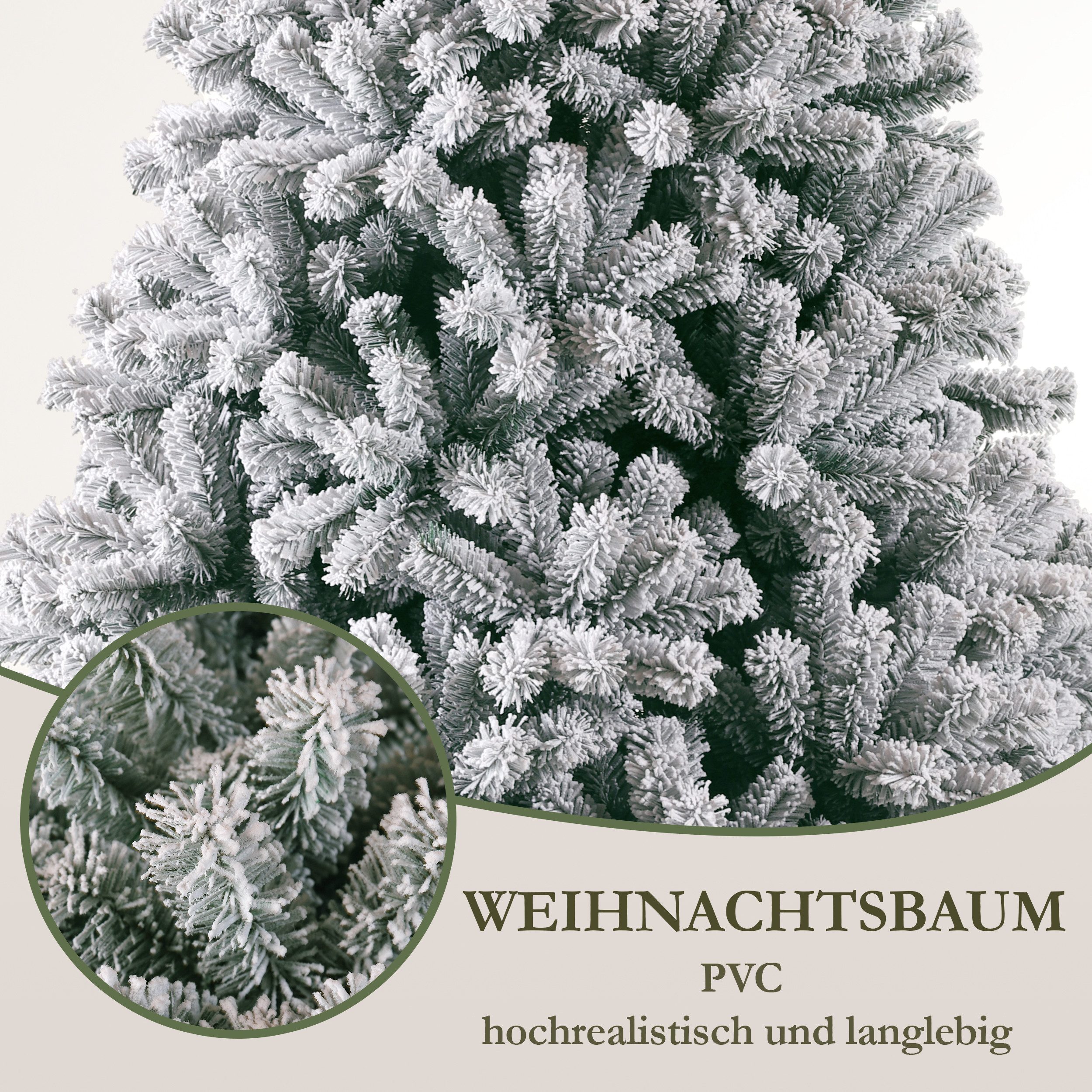 TAB Künstlicher Weihnachtsbaum mit Schneeoptik – dichter realistischer Tann günstig online kaufen