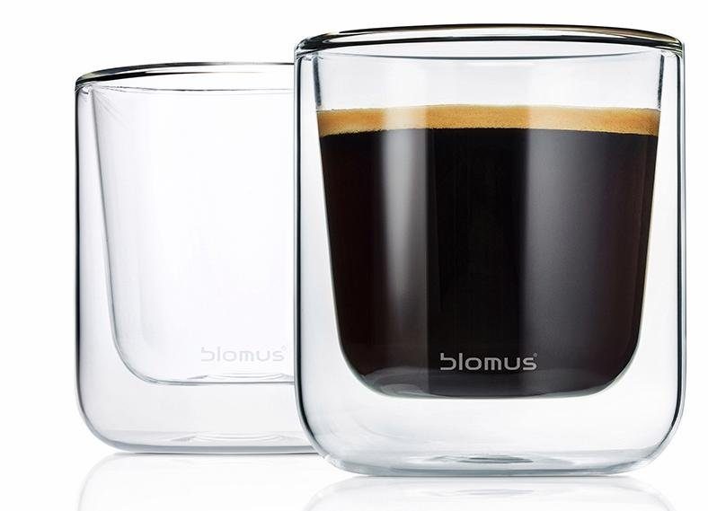 blomus Thermoglas NERO, Glas, Doppelwandig, Inhalt 200 ml, 2-teilig