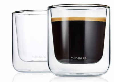 BLOMUS Thermoglas »NERO«, Glas, Doppelwandig, Inhalt 200 ml, 2-teilig