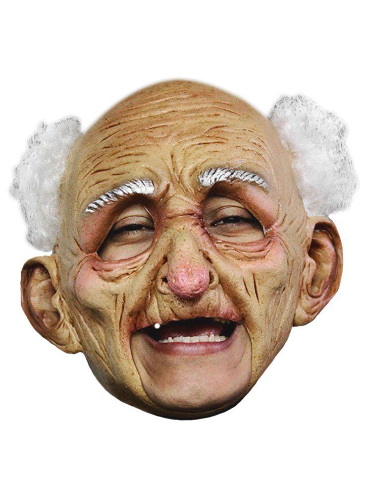 Verkleidungsmaske Alter Opa Kinnlose Maske - Fasching Halloween