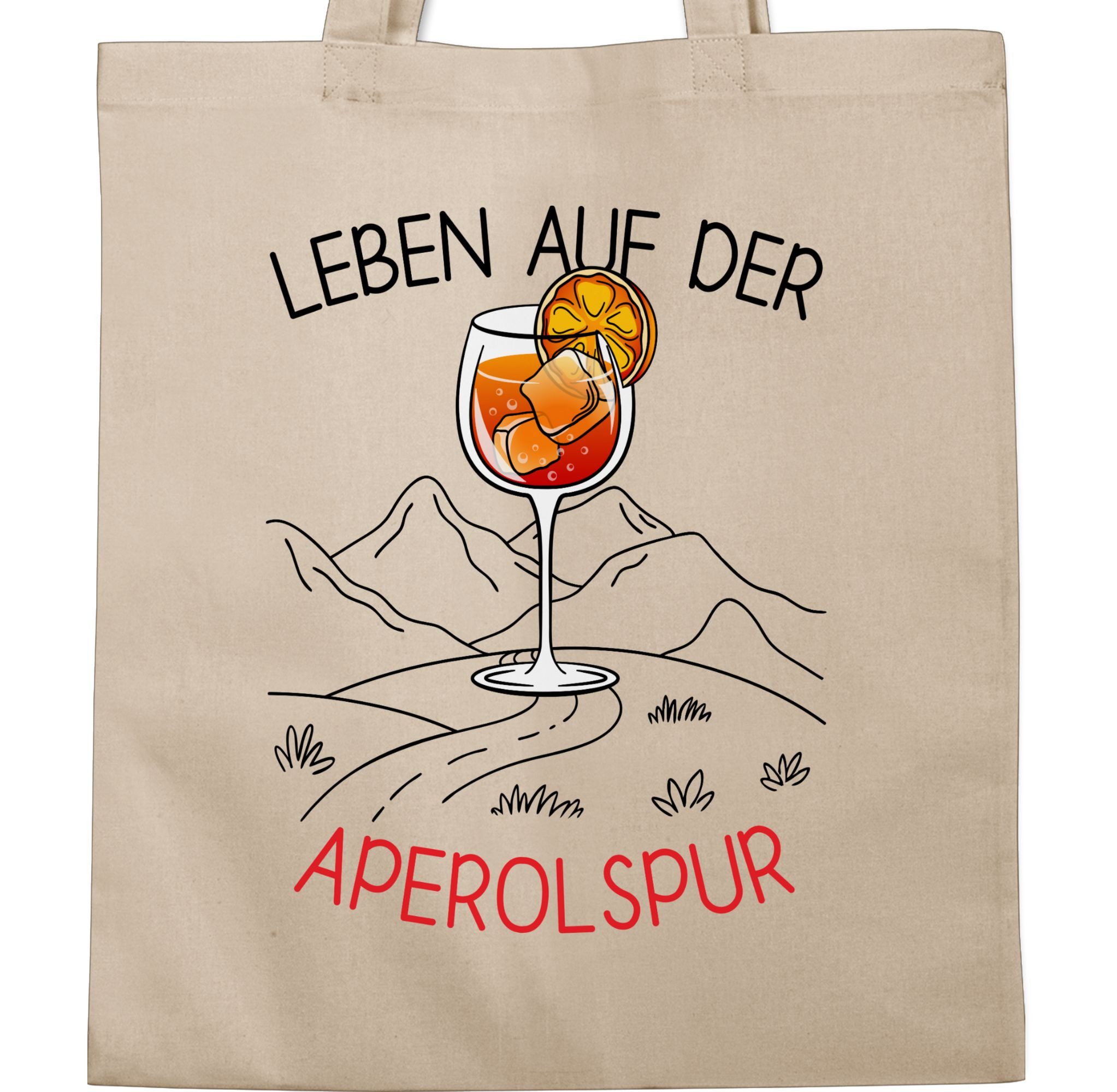 Shirtracer Umhängetasche Leben auf der Aperolspur, günstig online kaufen