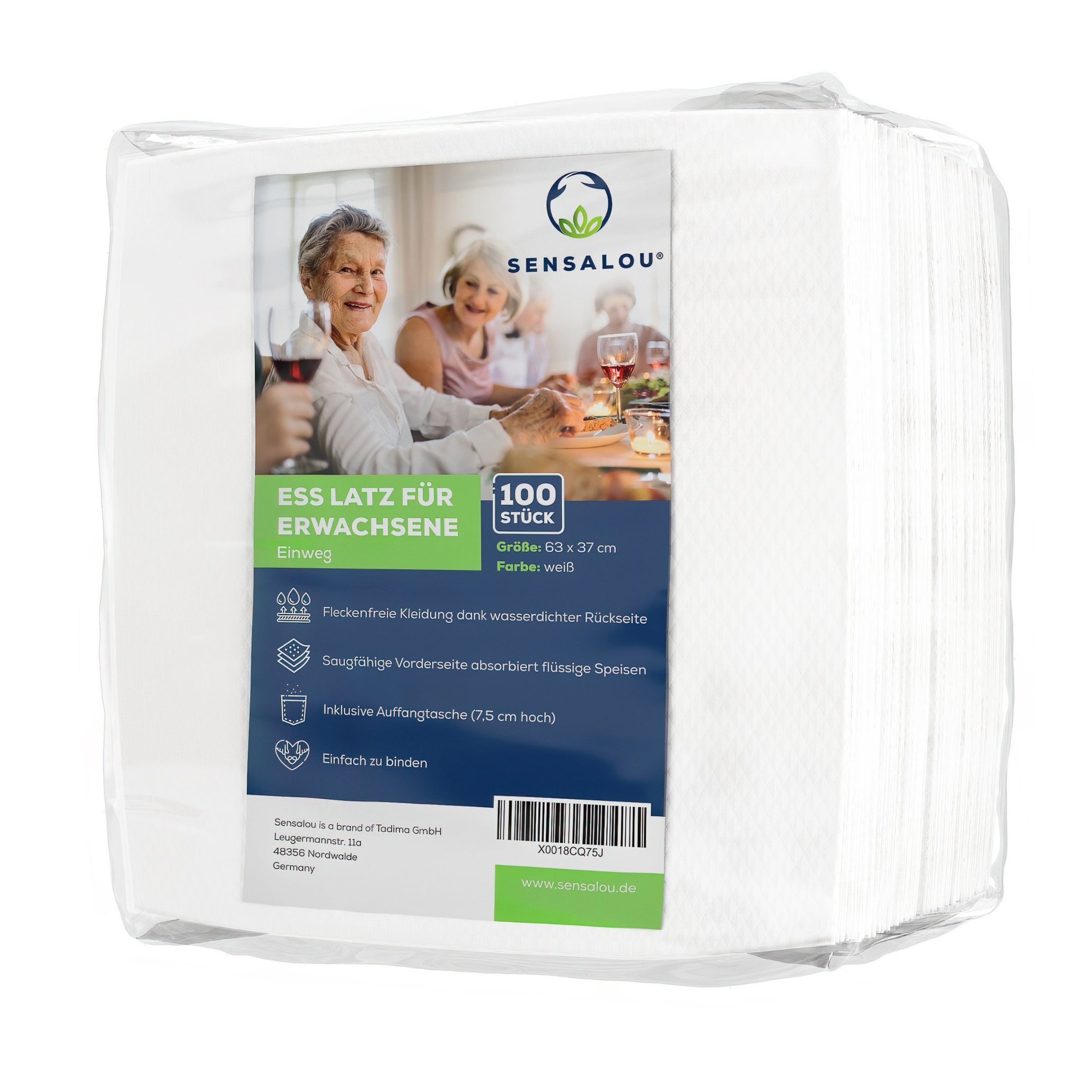 Sensalou Lätzchen Einweg Lätzchen mit Auffangtasche Kleidungsschutz, (Set, günstig online kaufen