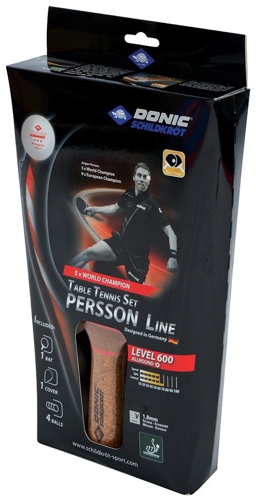 Donic Tischtennisschläger TT-Set PERSSON 600 "Geschenkset", 1