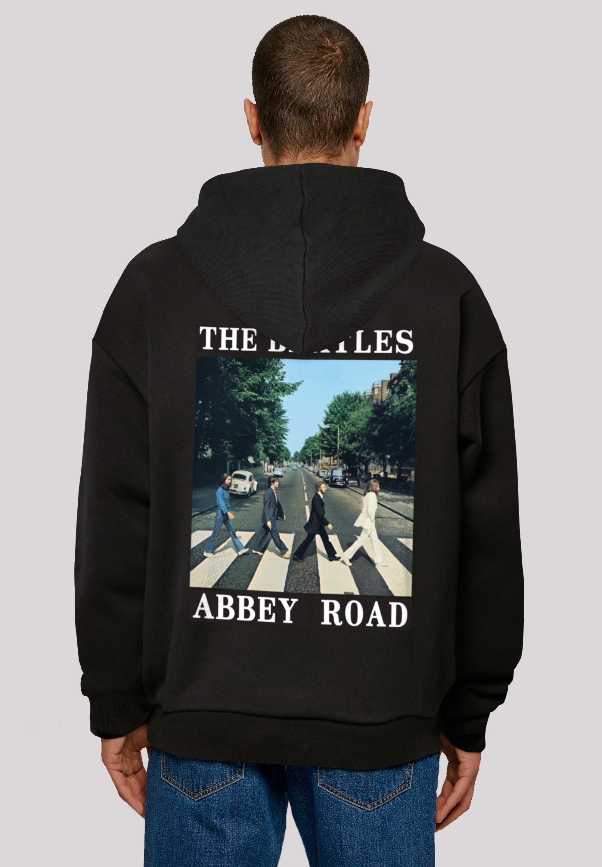 Model F4NT4STIC groß cm Print, Größe trägt The S 180 Band Das Road Abbey ist und Beatles Kapuzenpullover