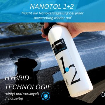 Nanotol KFZ-Reiniger mit Lotuseffekt Scheibenversiegelung (1 St), Abperleffekt, Easy-to-clean-Effekt, Glanzverstärker