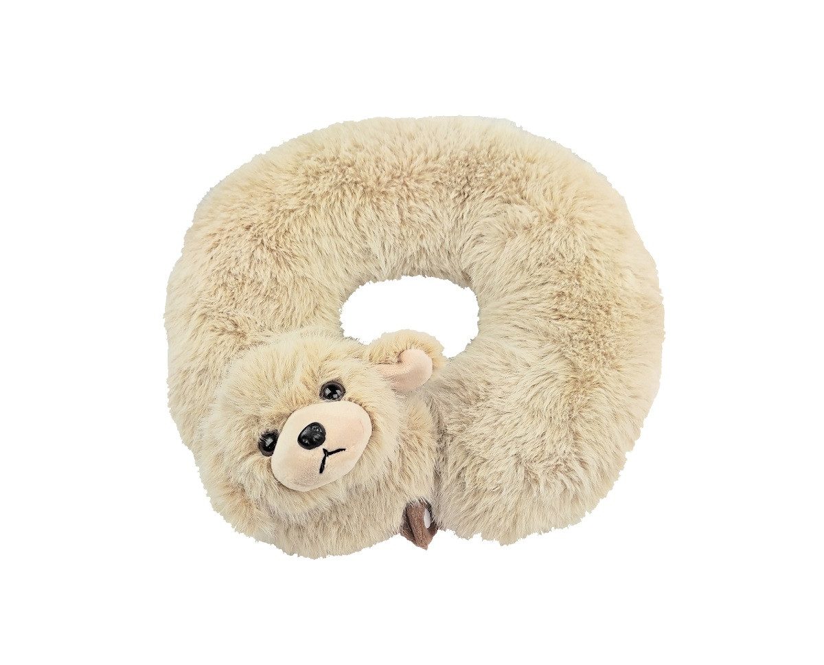 inware Kuscheltier Inware Nackenkissen Hund beige 30 x 25 cm