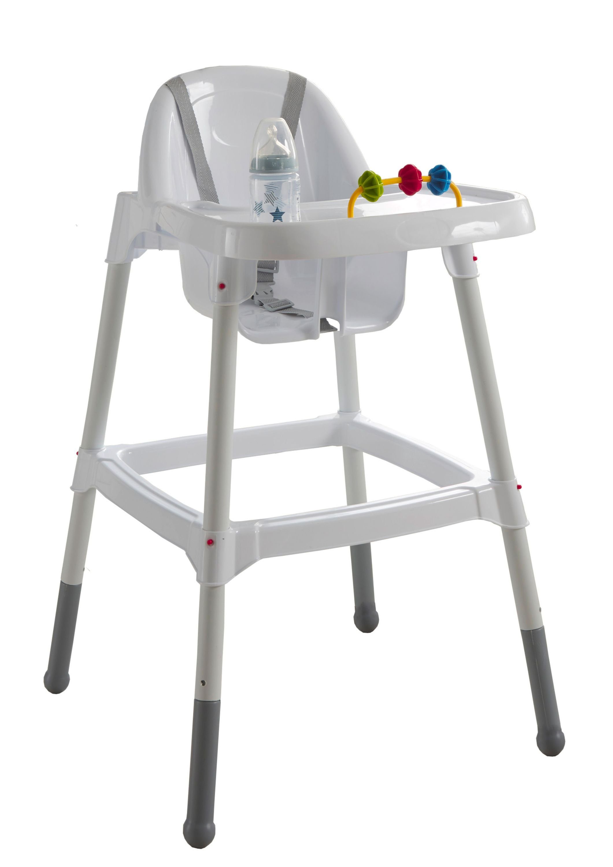 Aileenstore Hochstuhl Oliver (Kein Set), Rausfallschutz, Großer Tisch, Abwischbare Oberfläche, Integriertes Spielzeug, Sitzkomfort