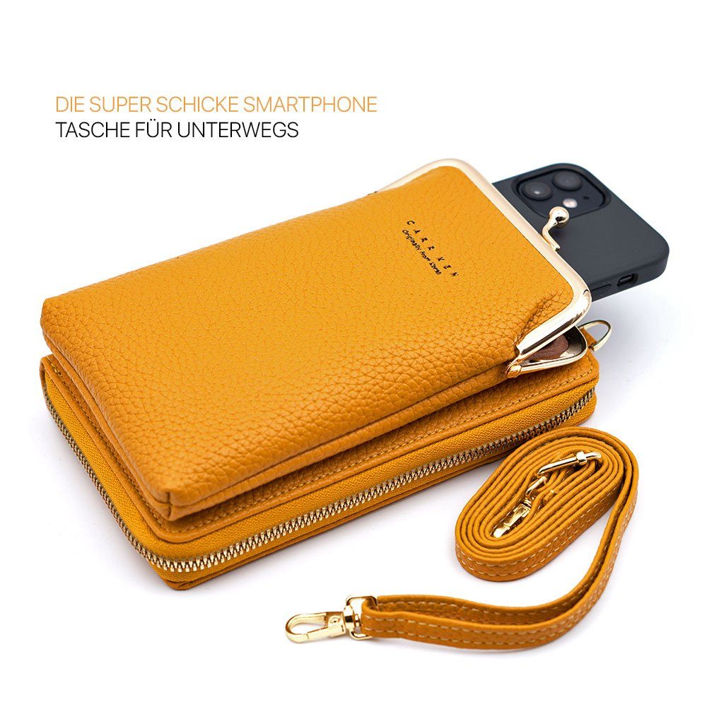 FITSU Mini Bag Umhängetasche, Schultertasche, Handytasche zum Umhängen, Umhängetasche mit Handyfach und abnehmbaren Schultergurt