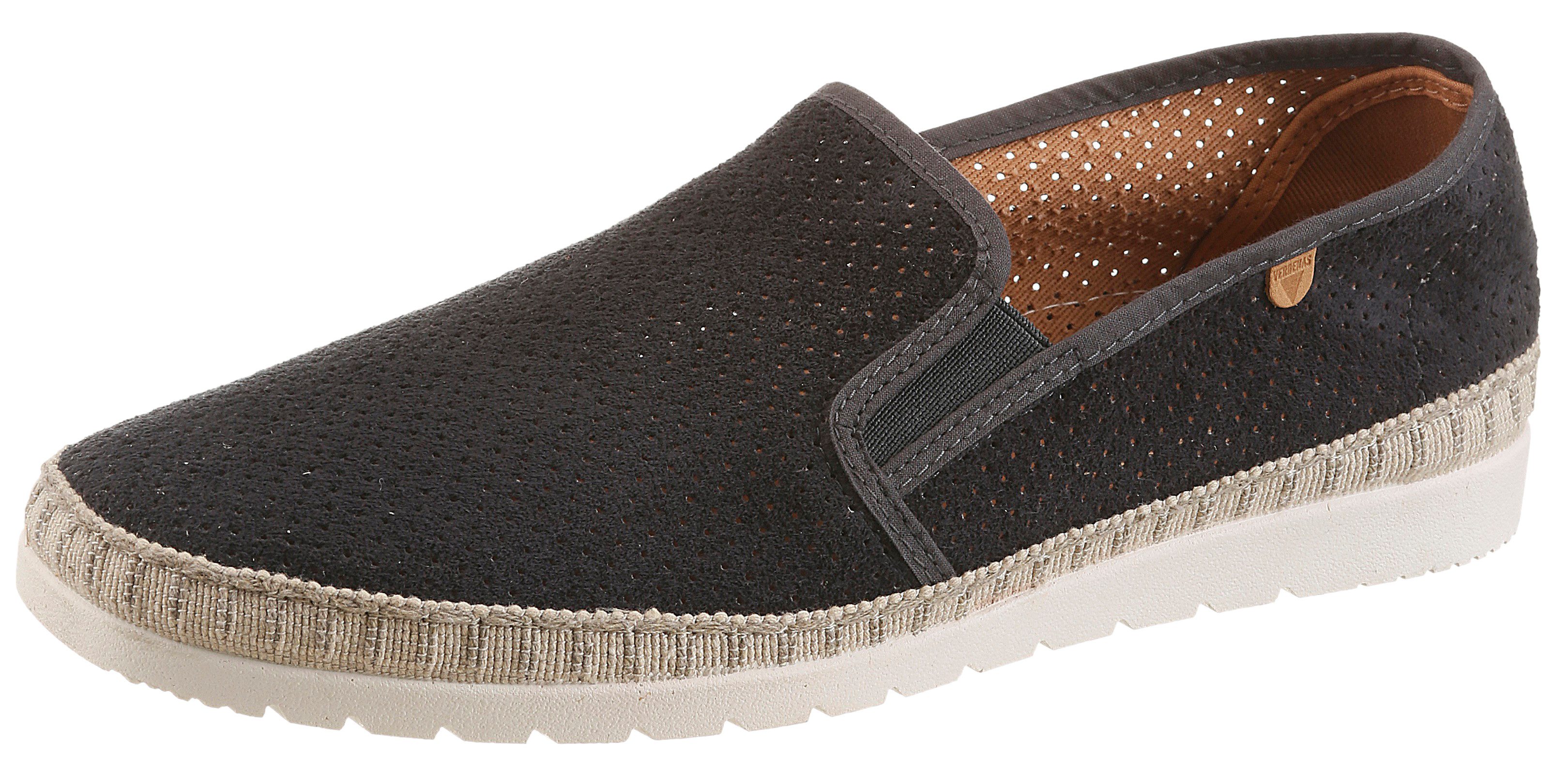 VERBENAS Boris Hole Gallery Slipper Espadrilles, Sommerschuh, Freizeitschuh mit luftiger Perforierung