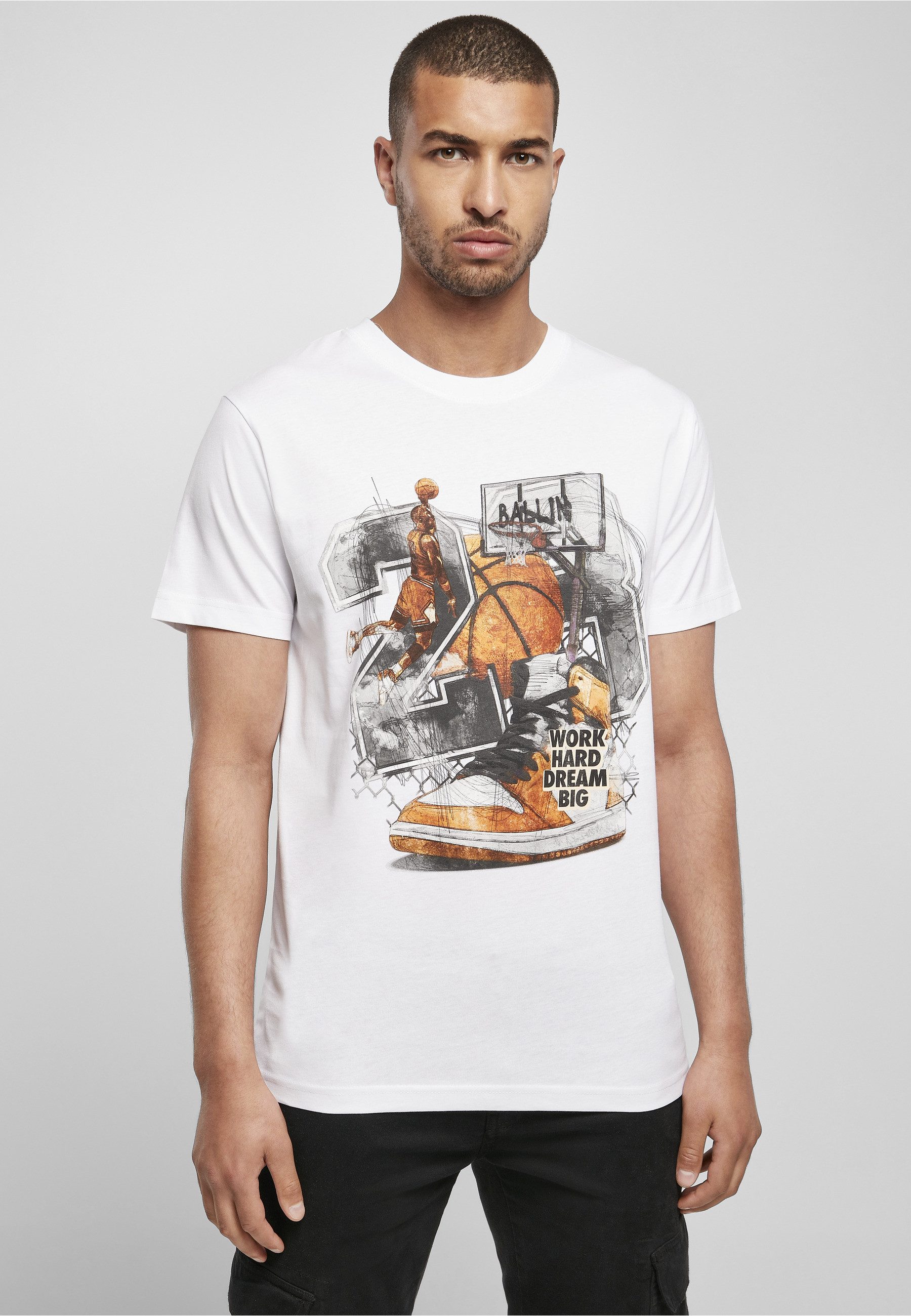 MisterTee Kurzarmshirt MisterTee Herren Vintage Ballin Tee (1-tlg)