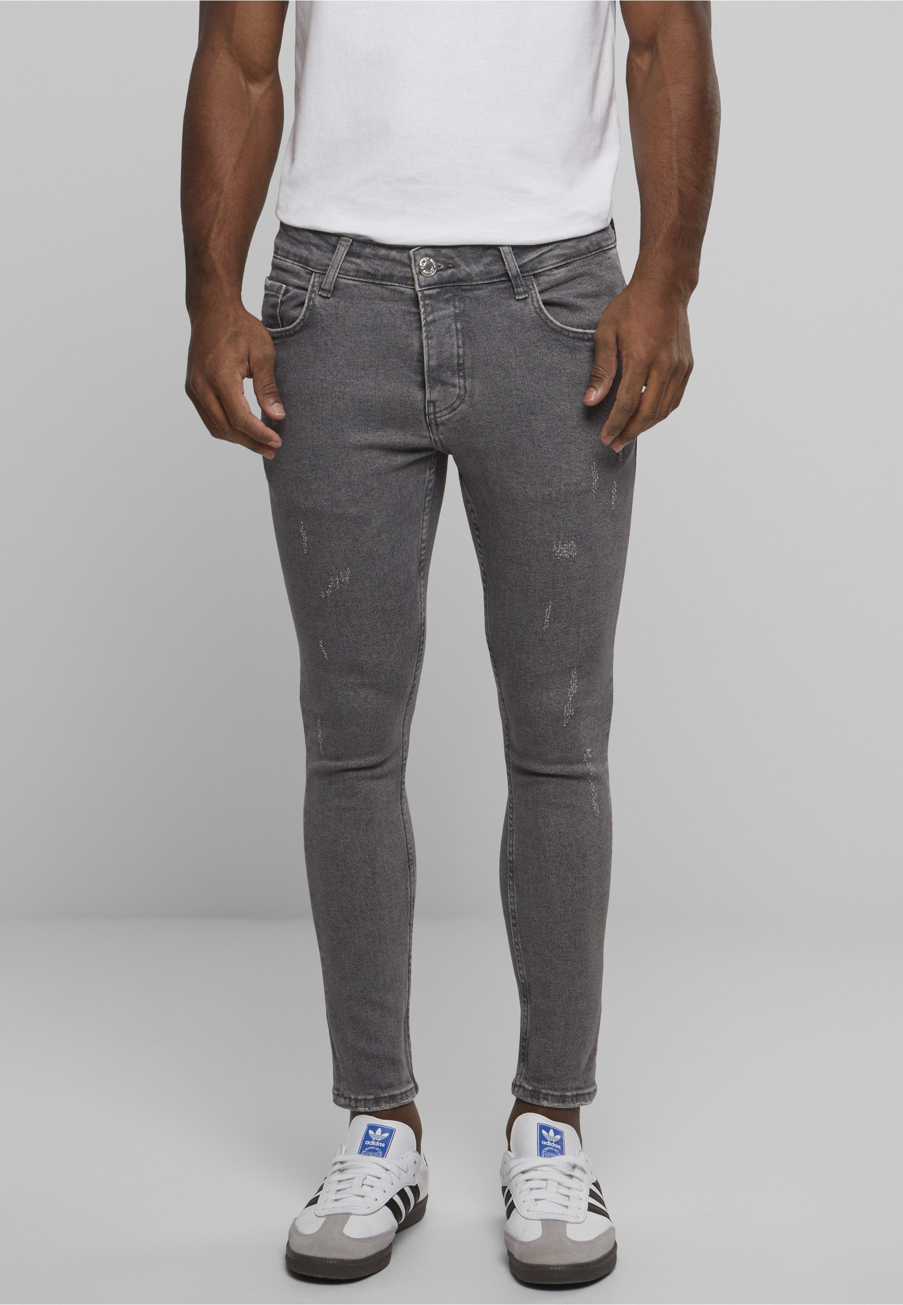 2Y Premium Bequeme Jeans 2Y Premium Herren 2Y Destroyed Skinny Cropped Denim