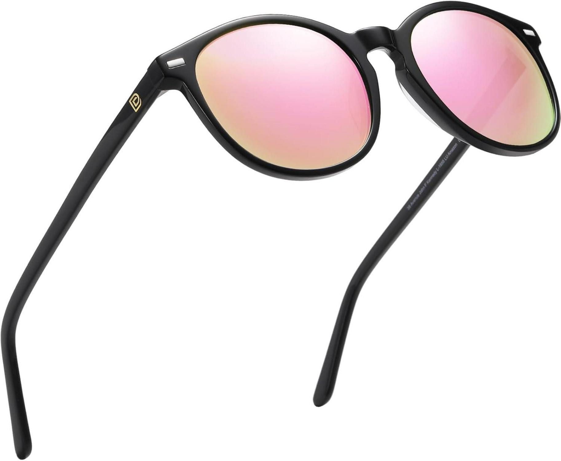 Retrosonnenbrille Damen Retro Sonnenbrille Vintage Polarisiert UV400 Leicht Acetat