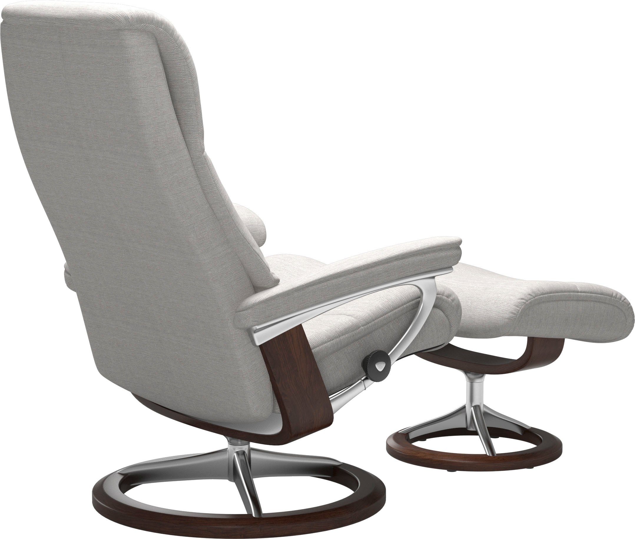 mit Relaxsessel mit (Set, Signature Relaxsessel Hocker), S,Gestell Größe View Base, Braun Stressless®