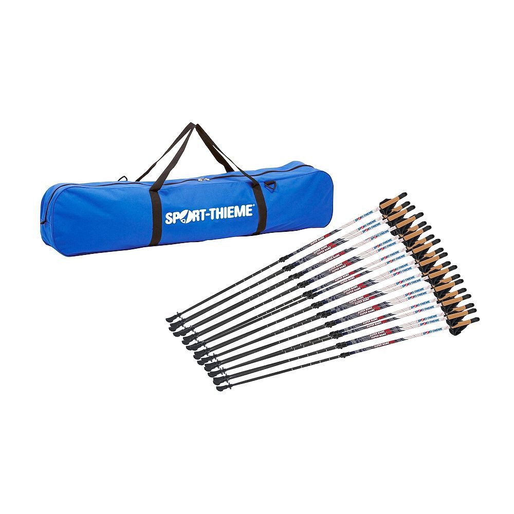 Sport-Thieme Nordic-Walking-Stöcke Nordic Walking Stöcke-Set Pro, Umfangreiches Set für größere Sportgruppen