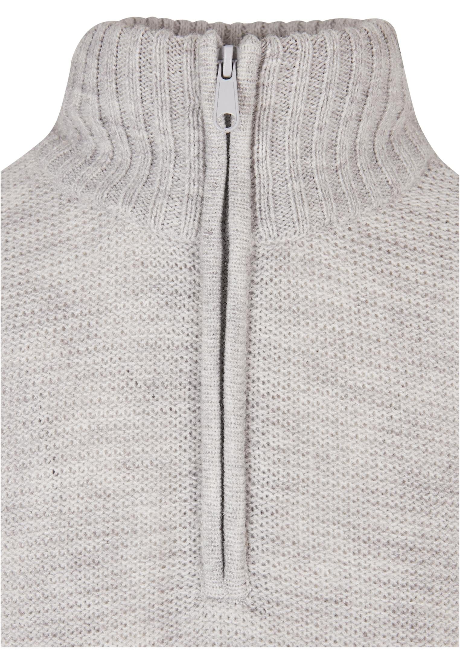 URBAN CLASSICS Troyer lightgrey (1-tlg) Sweatshirt Herren Knit