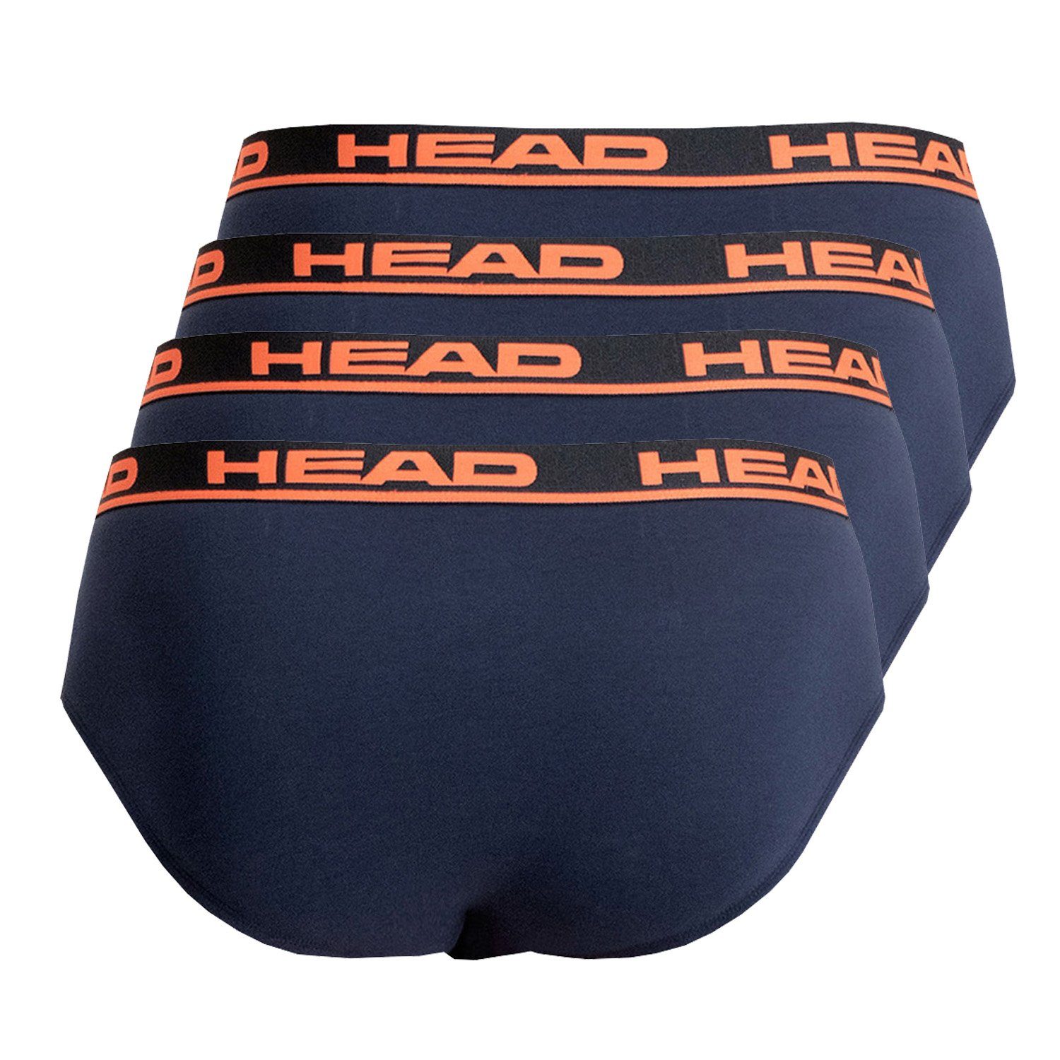 Boxer 4er-Pack) / 4P 003 Boxershorts Orange Blue - (4-St., Head Head Brief